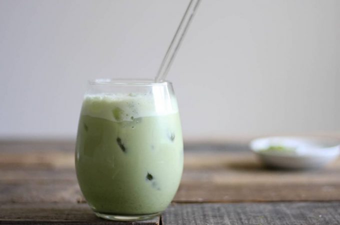 Get the recipe for the Perfect Iced Matcha Tea Latte. It's dairy free, and bulletproof style.