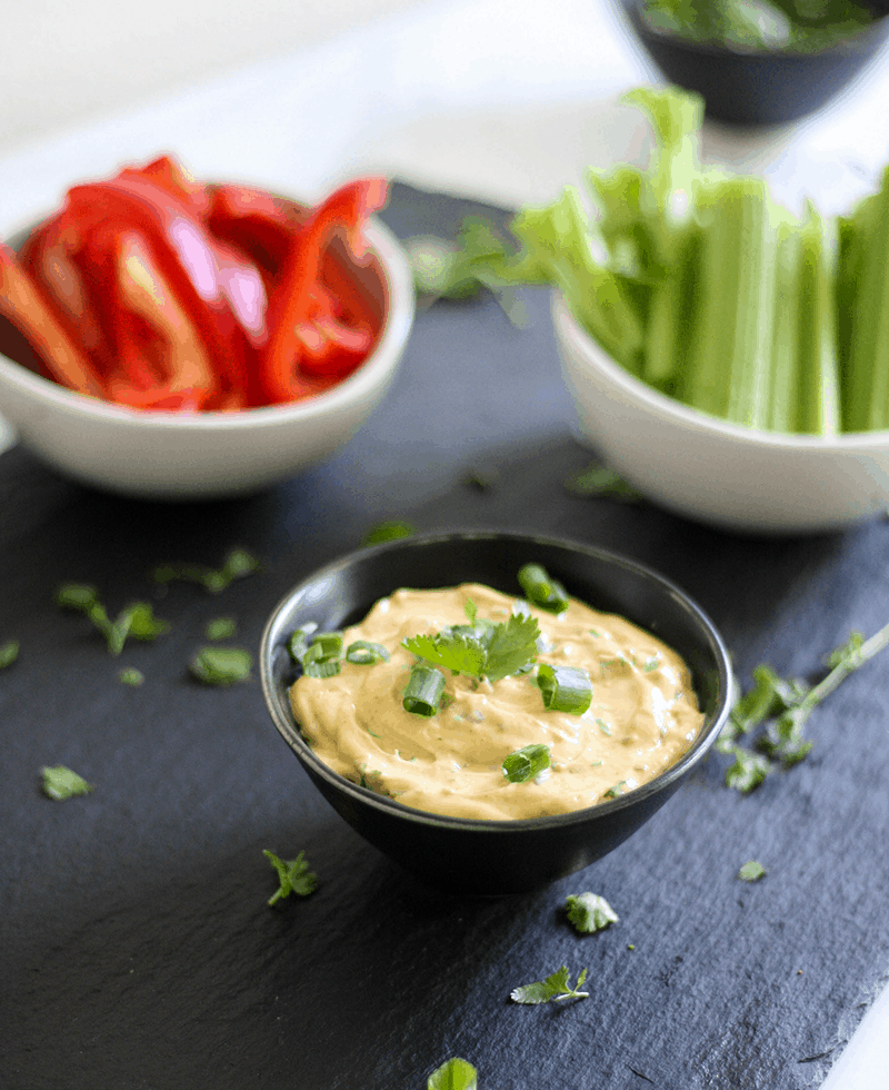 Healthy Chipotle Lime Taco Dip - dairy free