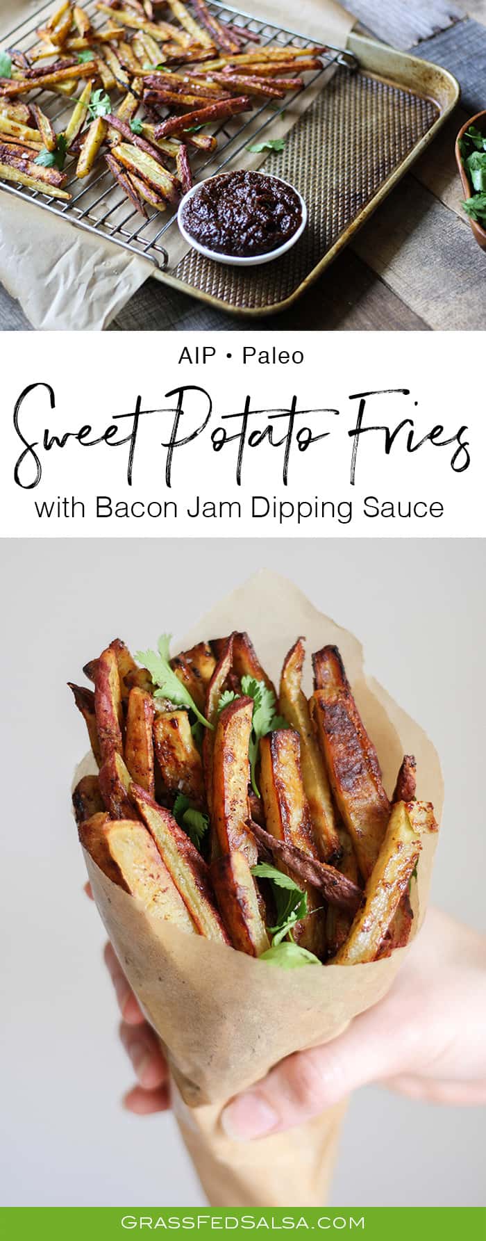 AIP Sweet Potato Fries with Bacon Jam Dipping Sauce