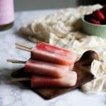 Strawberries and Cream Prosecco Popsicles | AIP, Paleo, and Non-Alcoholic Versions