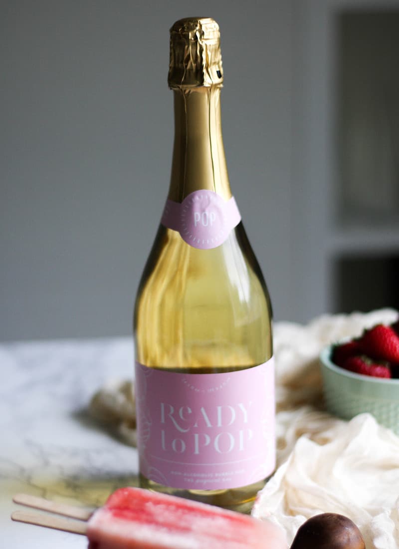 Strawberries and Cream Prosecco Popsicles | AIP, Paleo, and Non-Alcoholic Versions