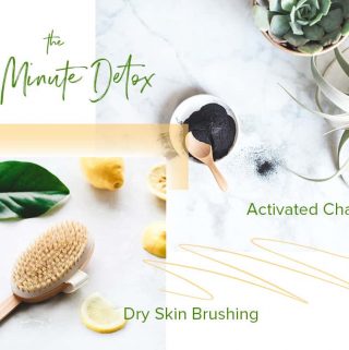 I do this 10 minute detox routine a few times a week before a bath. Activated charcoal face mask and dry skin brushing are the perfect complement to each other!