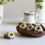 These Matcha Latte Protein Bites are a delicious way to get a little caffeine + protein from my snack or dessert. They are #keto, #paleo, #aip, and #whole30 friendly! #proteinbar #matcha
